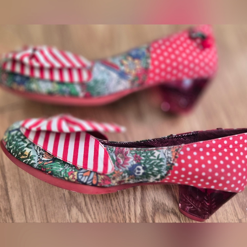Irregular Choice Vibrant Red and Pink Heels